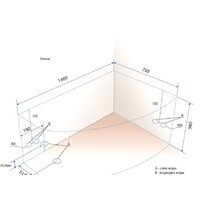 Ванна Triton Бэлла 140x76L (с каркасом) - Превью изображения №6 — Интернет-магазин Time-Shop