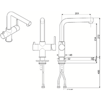 Смеситель Smeg MAP99CR (хром) - Превью изображения №2 — Интернет-магазин Time-Shop
