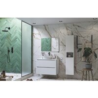  ЗОВ Тумба под умывальник Дион 100 D100LWP0M9003MKV5-KP13W (белый матовый) - Превью изображения №4 — Интернет-магазин Time-Shop