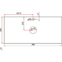  ЗОВ Тумба под умывальник Дион 100 D100LWP0M9003MKV5-KP13W (белый матовый) - Превью изображения №6 — Интернет-магазин Time-Shop