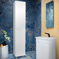  Doratiz Шкаф-пенал Аква 36 2712.396 (белый,напольный) - Превью изображения №5 — Интернет-магазин Time-Shop