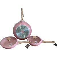 Набор сковород FeisiLang FL-S006YZ Pink - Превью изображения №2 — Интернет-магазин Time-Shop