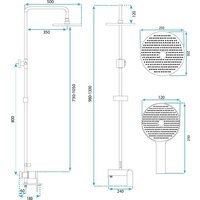 Душевая система  Rea Avalon REA-P8699 - Превью изображения №7 — Интернет-магазин Time-Shop