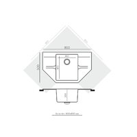 Кухонная мойка Polygran Riff 800 (космос) - Превью изображения №3 — Интернет-магазин Time-Shop