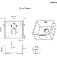 Кухонная мойка Oltens Stalvask 71100300 - Превью изображения №2 — Интернет-магазин Time-Shop
