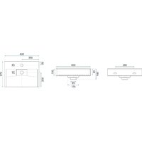Умывальник Rea Goya 60 (черный) - Превью изображения №6 — Интернет-магазин Time-Shop
