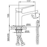 Смеситель FRAP H62-9 F1062-9 - Превью изображения №5 — Интернет-магазин Time-Shop
