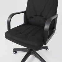 Офисное кресло AksHome Менеджер PL (Leto 70 черная ткань) - Превью изображения №14 — Интернет-магазин Time-Shop