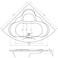 Ванна Lavinia Boho Elegant 150х150 37050150 - Превью изображения №5 — Интернет-магазин Time-Shop