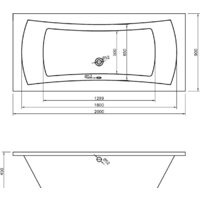 Ванна Lavinia Boho Evan 200x90 3711020P - Превью изображения №3 — Интернет-магазин Time-Shop