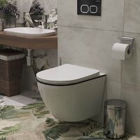 Унитаз подвесной Roxen Antares Black 530110-01B Rimless Soft Close - Превью изображения №3 — Интернет-магазин Time-Shop