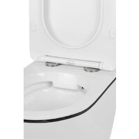 Унитаз подвесной Roxen Antares Black 530110-01B Rimless Soft Close - Превью изображения №10 — Интернет-магазин Time-Shop