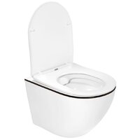 Унитаз подвесной Roxen Antares Black 530110-01B Rimless Soft Close - Превью изображения №9 — Интернет-магазин Time-Shop