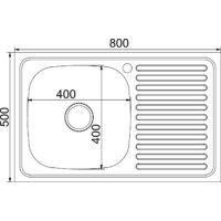 Кухонная мойка Mixline R 555233 (с сифоном) - Превью изображения №2 — Интернет-магазин Time-Shop