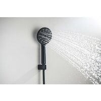 Душевой гарнитур  Aquatek Оберон AQ2033MB (черный матовый) - Превью изображения №4 — Интернет-магазин Time-Shop