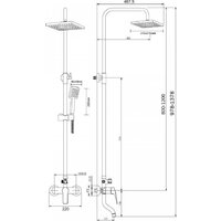 Душевая система  Agger Merry A1394400 - Превью изображения №12 — Интернет-магазин Time-Shop
