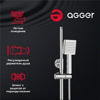 Душевая система  Agger Merry A1394400 - Превью изображения №4 — Интернет-магазин Time-Shop