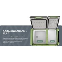 Компрессорный автохолодильник Artelv ARD 40L 32.1л (серый/зеленый) - Превью изображения №9 — Интернет-магазин Time-Shop