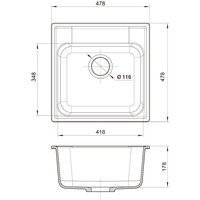 Кухонная мойка Reflexion Etude RF0353GR - Превью изображения №7 — Интернет-магазин Time-Shop