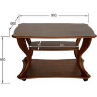 Журнальный столик Калифорния мебель Маэстро СЖ-02 (орех) - Превью изображения №4 — Интернет-магазин Time-Shop