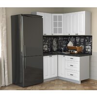 Готовая кухня Интерлиния Мила Деко 1.2x1.5 (белый/кастилло темный) - Превью изображения №2 — Интернет-магазин Time-Shop