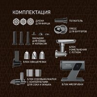Мясорубка Weissgauff WMG 880 SG Ultimate Pro - Превью изображения №11 — Интернет-магазин Time-Shop