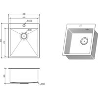 Кухонная мойка Floracio Steel F.4651.GDD - Превью изображения №4 — Интернет-магазин Time-Shop