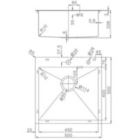 Кухонная мойка Raglo R700.5050.05 - Превью изображения №2 — Интернет-магазин Time-Shop