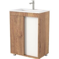 Дабер Тумба под умывальник 013 WeltWasser Deilbach 7517-60 Т13.6W.0.21 (дуб галифакс/белый)