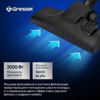 Пылесос Gressel GVC-6202 - Превью изображения №6 — Интернет-магазин Time-Shop