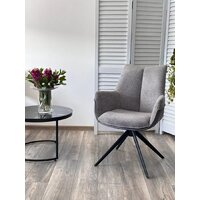 Стул с подлокотниками M-City Pontus 626M05484 (KN01-03 серыйBZ1046-02 темно-серыйчерный) - Превью изображения №2 — Интернет-магазин Time-Shop