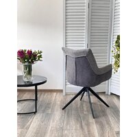 Стул с подлокотниками M-City Pontus 626M05484 (KN01-03 серыйBZ1046-02 темно-серыйчерный) - Превью изображения №4 — Интернет-магазин Time-Shop