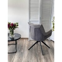 Стул с подлокотниками M-City Pontus 626M05484 (KN01-03 серыйBZ1046-02 темно-серыйчерный) - Превью изображения №5 — Интернет-магазин Time-Shop