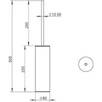 Ершик для унитаза Whitecross Ergo ER2276NIB (брашированный никель) - Превью изображения №2 — Интернет-магазин Time-Shop