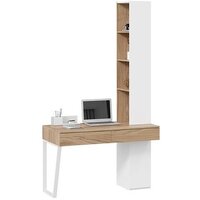 Трия Порто СМ-393.15.012 со шкафом (белый жемчуг/яблоня беллуно/белый софт)