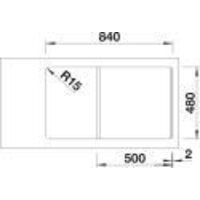 Кухонная мойка Blanco Sona 5 S 527151 (мягкий белый) - Превью изображения №9 — Интернет-магазин Time-Shop