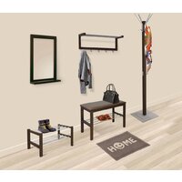 Вешалка для одежды Sheffilton Альберто SHT-CR11 933040 (венге/алюминий металлик) - Превью изображения №5 — Интернет-магазин Time-Shop