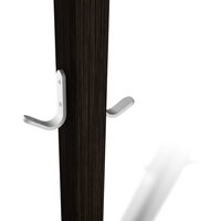 Вешалка для одежды Sheffilton Альберто SHT-CR11 933040 (венге/алюминий металлик) - Превью изображения №4 — Интернет-магазин Time-Shop