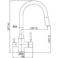 Смеситель Maxonor Pure Life PL4461-8 - Превью изображения №7 — Интернет-магазин Time-Shop