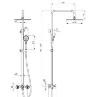 Душевая система  Deante Temisto NAC M4QT - Превью изображения №2 — Интернет-магазин Time-Shop