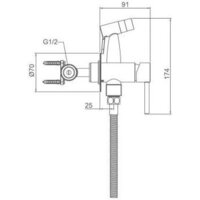 Гигиенический душ Gappo G7206-3 - Превью изображения №3 — Интернет-магазин Time-Shop