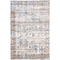 Radjab Carpet Бьянка Прямоугольник D008A 7532RK-B (3x4, Cream Shirink/Blue Fdy)