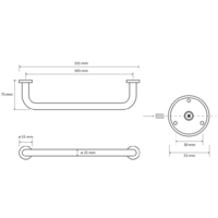 Поручень Bemeta Omega 102307012 - Превью изображения №2 — Интернет-магазин Time-Shop