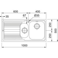 Кухонная мойка Franke Logica LLL 651-100 101.0086.254 - Превью изображения №4 — Интернет-магазин Time-Shop
