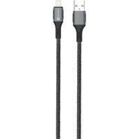 Кабель Atomic 30.395 USB Type-A - Lightning (1.2 м, черный) - Превью изображения №4 — Интернет-магазин Time-Shop