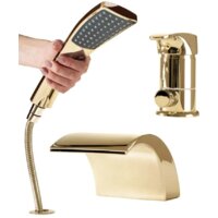 Смеситель Rea Riven REA-B0497 (золотистый) - Превью изображения №3 — Интернет-магазин Time-Shop