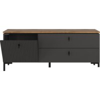 Тумба Black Red White San Gimignano RTV1D2S (антрацитовый/дуб нокс) - Превью изображения №2 — Интернет-магазин Time-Shop