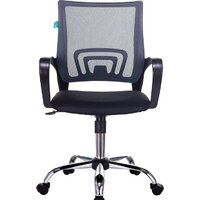 Офисное кресло Бюрократ CH-695NSL (темно-серый TW-04/черный TW-11/хром) - Превью изображения №2 — Интернет-магазин Time-Shop