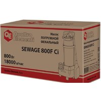 Фекальный насос Quattro Elementi Sewage 800F Ci - Превью изображения №8 — Интернет-магазин Time-Shop