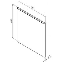  Aquanet Зеркало Nova Lite 75 249513 (дуб рустикальный) - Превью изображения №7 — Интернет-магазин Time-Shop